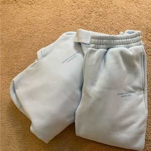 Comfrt Pastel Blue Sweatset SZ LARGE